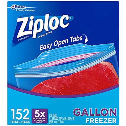 Ziploc Storage Bags, Gallon, Mega Pack, 150 ct (2 Pack, 75 ct) (152)