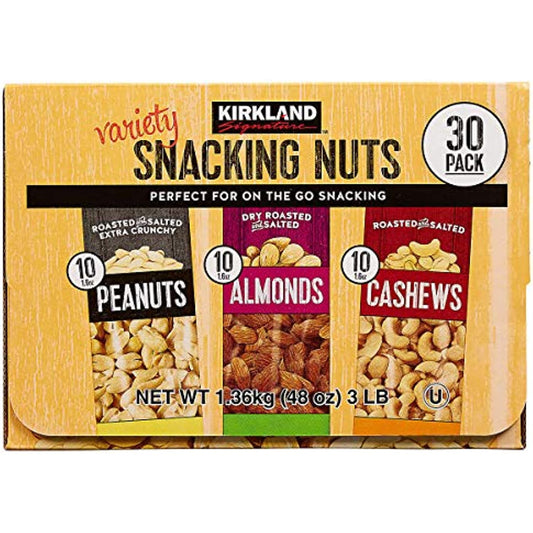 Kirkland Signature Variety Snacking Nuts, 3.0 Pound - Pack of 2