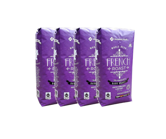 Member's Mark French Roast Whole Bean Coffee (40 oz.) Pack of 4