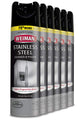 Weiman Stainless Steel Cleaner and Polish - 17 Ounce (6 Pack) - Protects Appliances from Fingerprints and Leaves a Streak-less Shine for Refrigerator Dishwasher Oven Grill