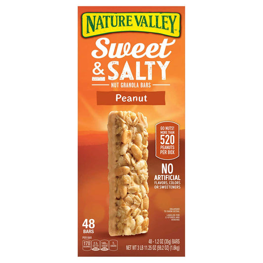 Nature Valley Granola Bars 48 Count Value Box (Peanut 1.2 oz)