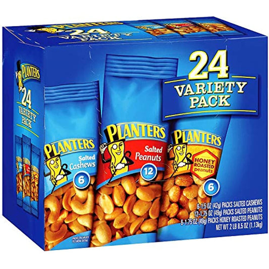Planters Nut 24 Count-Variety Pack, 2 Lb 8.5 Ounce carrier to shipping international usps, ups, fedex, dhl, 14-28 Day By Dragon Shopping