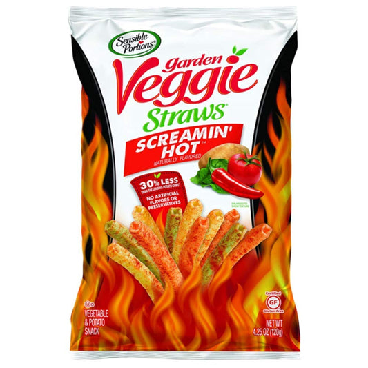 Sensible Portions Garden Veggie Straws Screamin� Hot