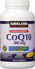 Kirkland Signature Maximum Potency CoQ10 300 mg 100 Softgels Each
