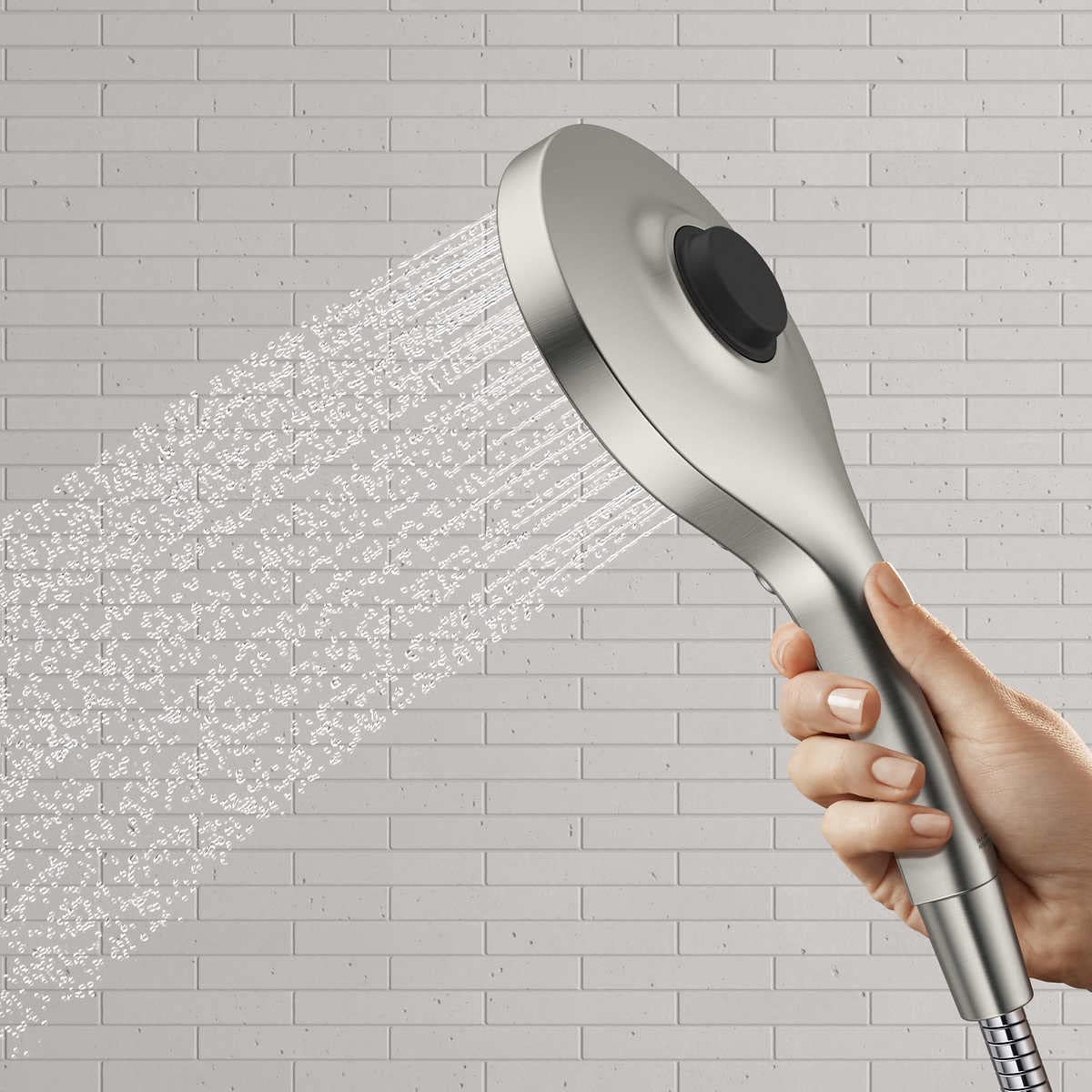 Kohler Prosecco Multifunction Brushed Nickel Handheld Shower