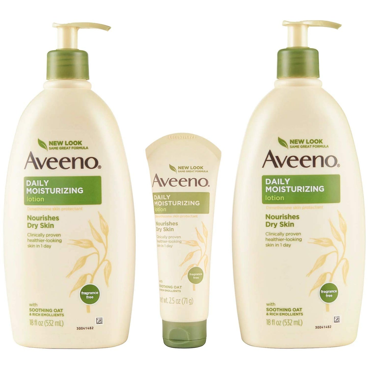 Aveeno Daily Moisturizing Lotion (18 fl. oz., 2 pk. with 2.5 oz. Tube)