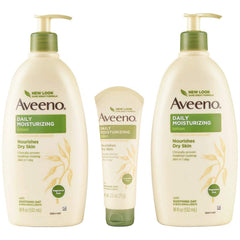 Aveeno Daily Moisturizing Lotion (18 fl. oz., 2 pk. with 2.5 oz. Tube)
