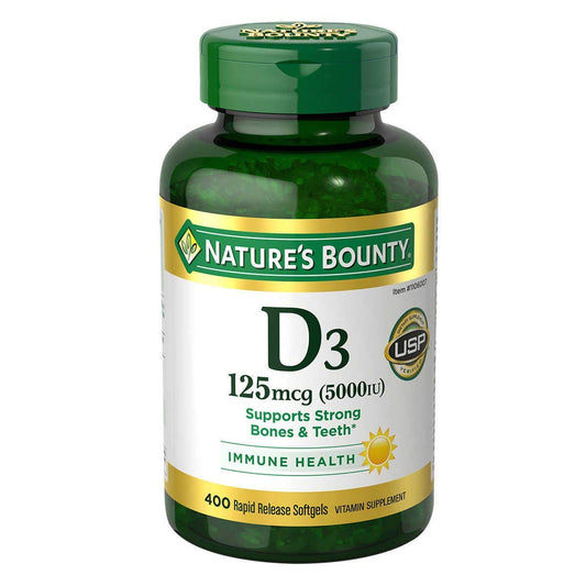 Nature's Bounty D3 5000IU, 400 Tabs