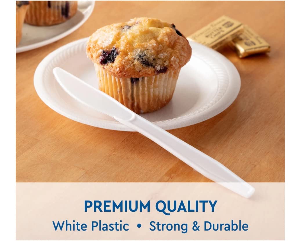 Product of Member's Mark Plastic Knives, Heavyweight, White (600 ct.) - [Bulk Savings]