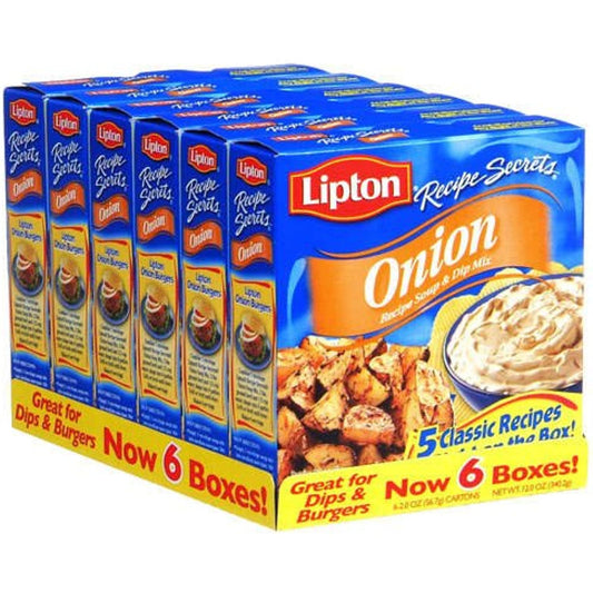 Lipton Onion Recipe Soup & Dip Mix - 6/2 oz. bxs