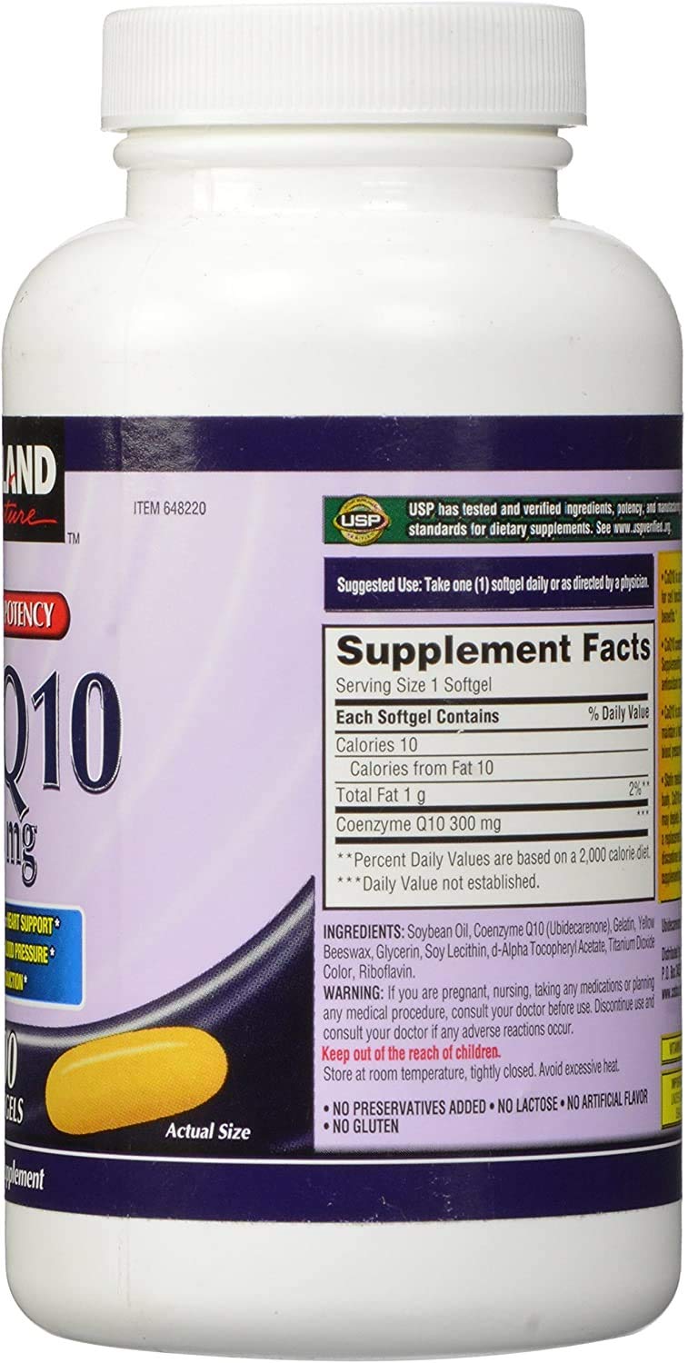 Kirkland Signature Maximum Potency CoQ10 300 mg 100 Softgels Each