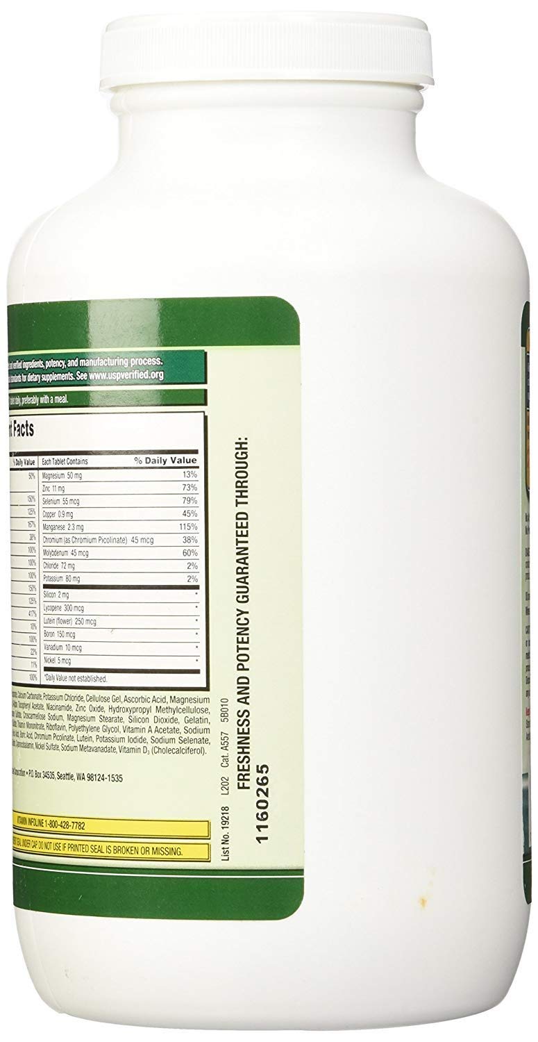 Kirkland Signature Mature Adult Multi Vitamin Tablets, 2 Package (400 Count)