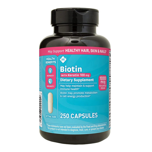 Member's Mark Biotin 10,000mcg with Keratin 100mg (250 ct.) by Members Mark