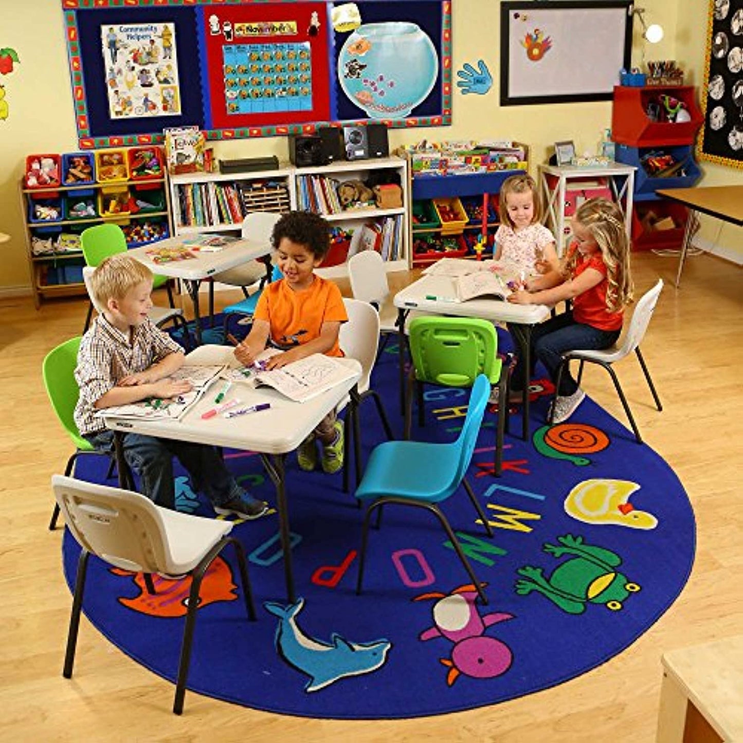 Lifetime 80425 Kids Folding Table, Almond, 24�-2