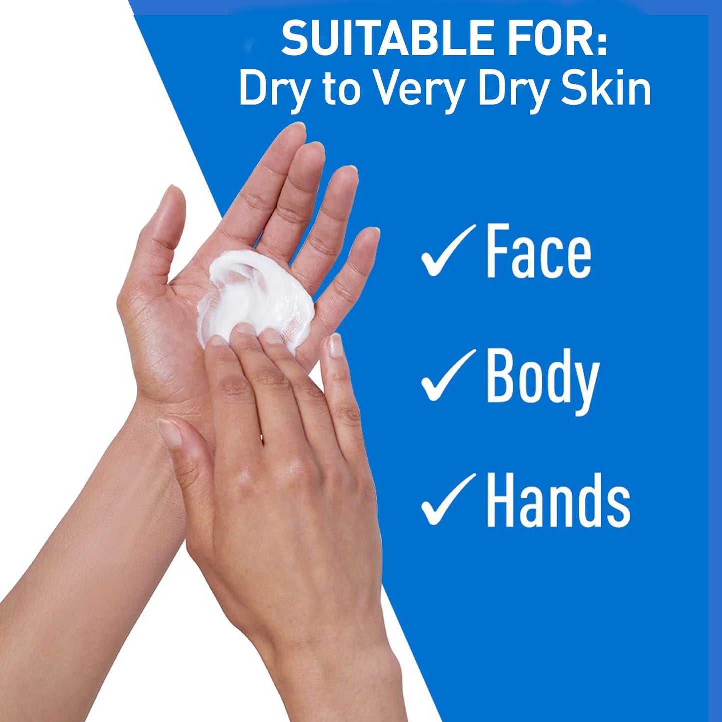 CeraVe Moisturizing Cream | Body and Face Moisturizer for Dry Skin | Body Cream with Hyaluronic Acid and Ceramides | Normal | Fragrance Free | 19 Oz | Packages May Vary