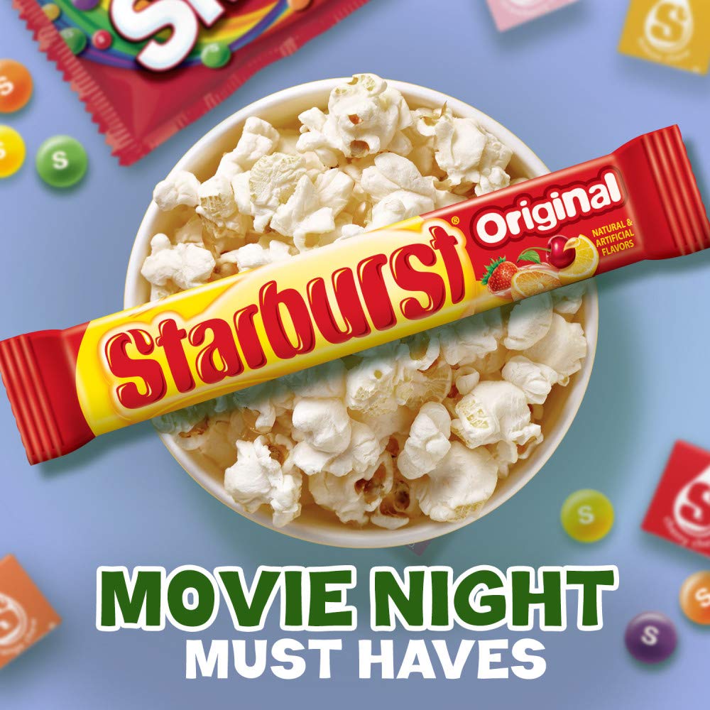 SKITTLES & STARBURST Candy Full Size Variety Mix 62.79-Ounce 30-Count Box