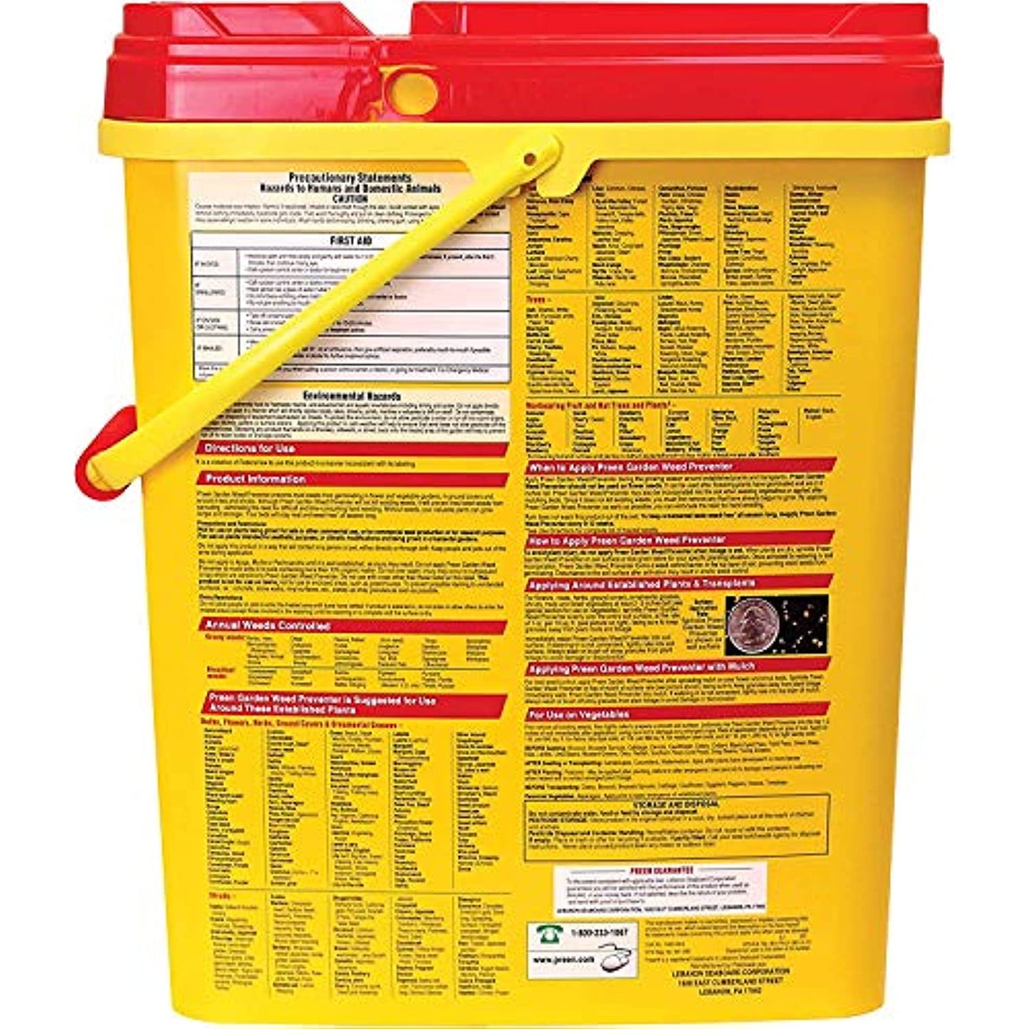 Preen Garden Weed Preventer, 22 lb. Covers 3,520 sq. ft, Natural