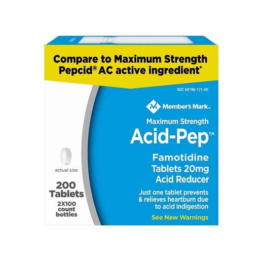 Member?s Mark Acid-Pep Famotidine Tablets, 20 mg (100 ct, 2pk.)