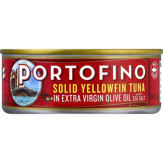 Portofino Solid Yellowfin Tuna In Extra Virgin Olive Oil - 4.5oz Can (Pack of 12)