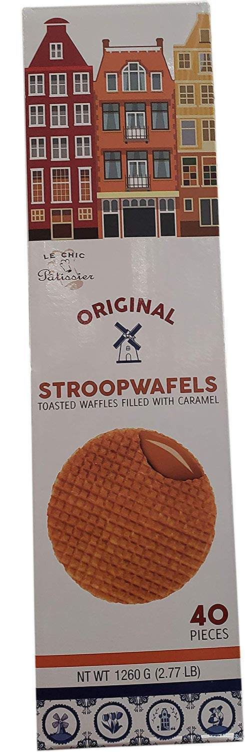 Le Chef Caramel Stroopwafel, 2.77 LBS ( 2 Pack)