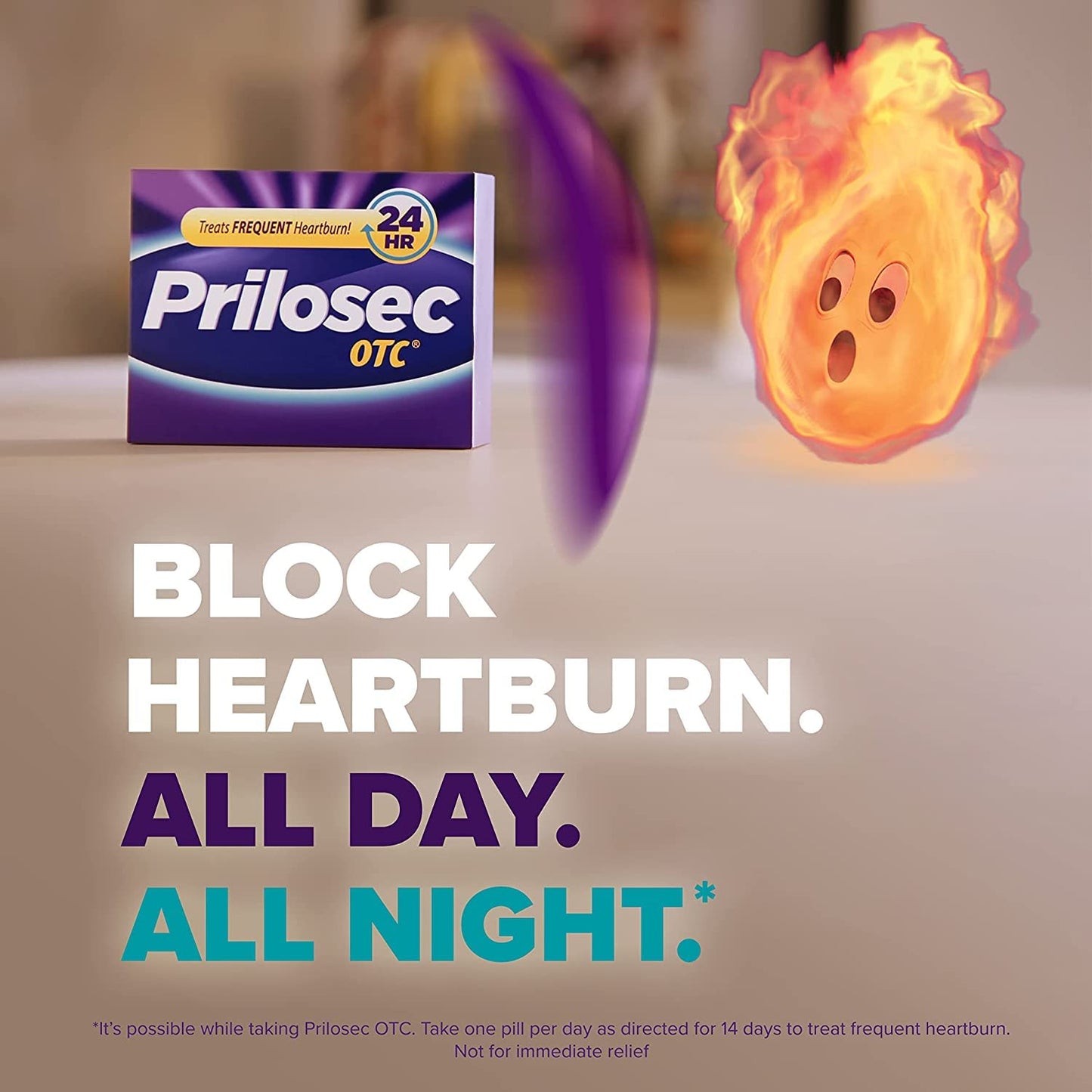 Prilosec OTC Delayed-release Acid Reducer, 3 Month Supply, 42 Count (Pack of 2)