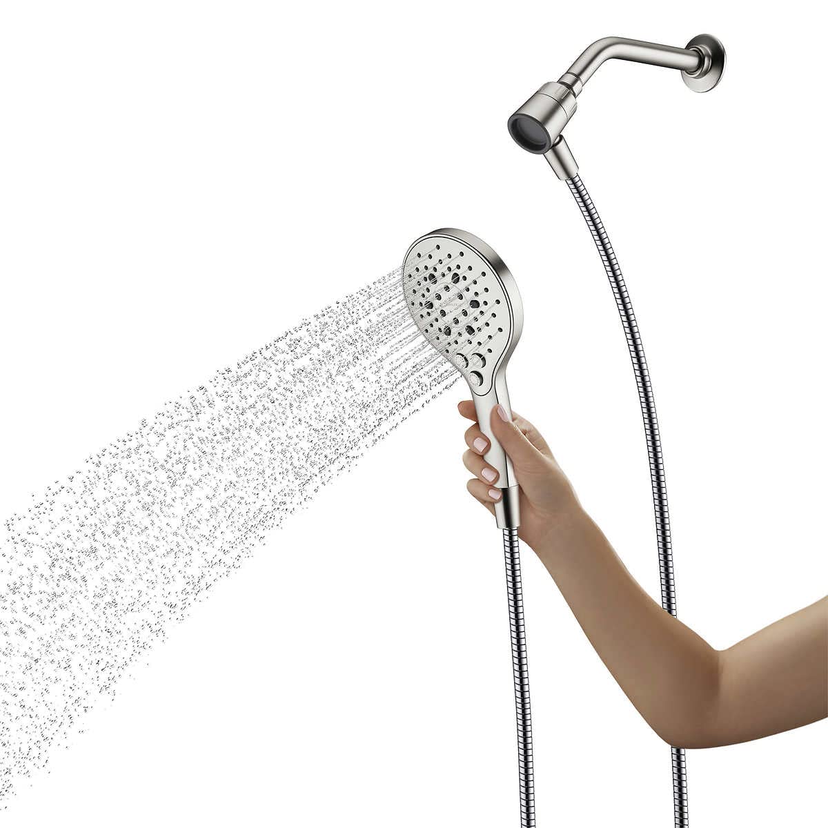 Kohler Prosecco Multifunction Brushed Nickel Handheld Shower