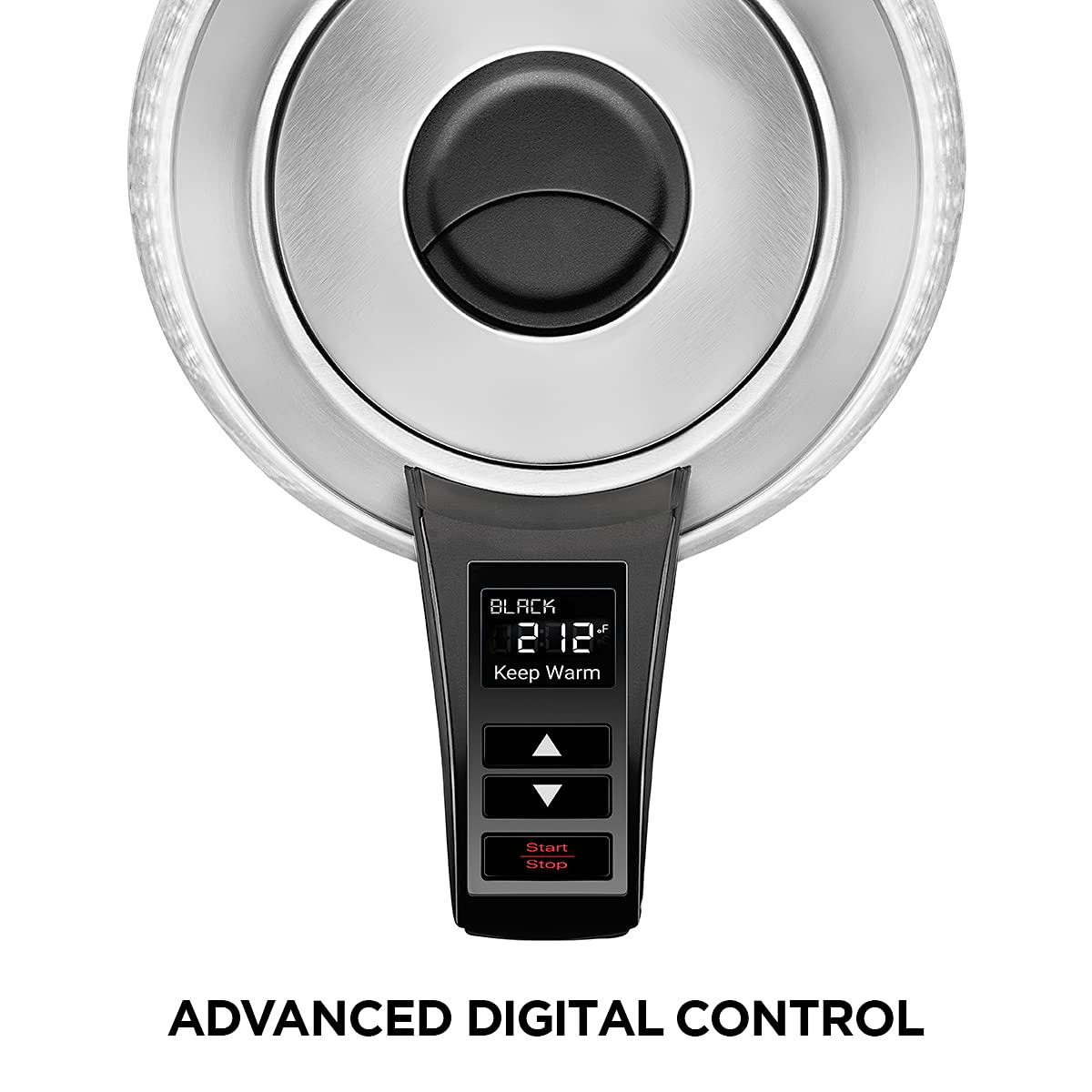 Chefman 1.8L Digital Electric Glass Kettle+ w/ Rapid-Boiling & 7 Presets for Precise Temperature, Stainless Steel Tea Infuser Included, Advanced Digital Control