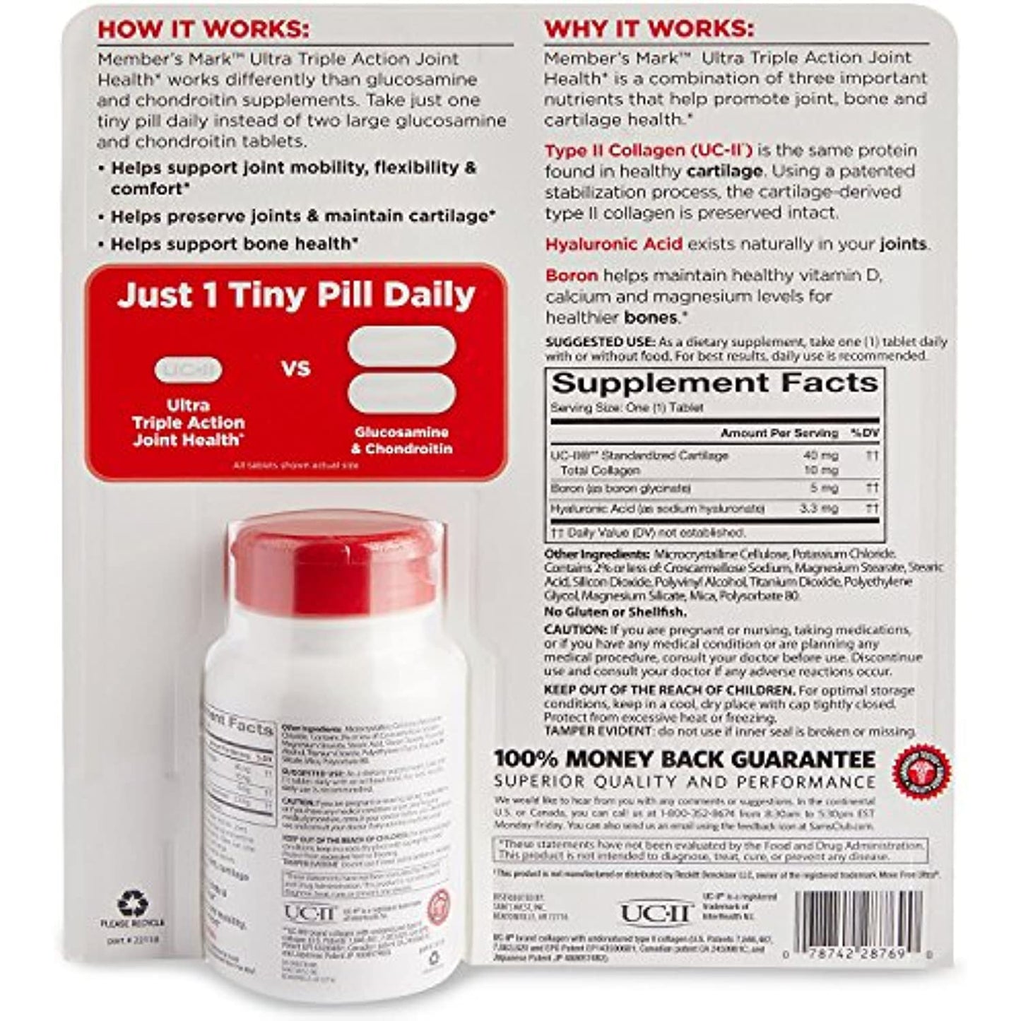 Member's Mark Ultra Triple Action Joint Health (125 ct.)