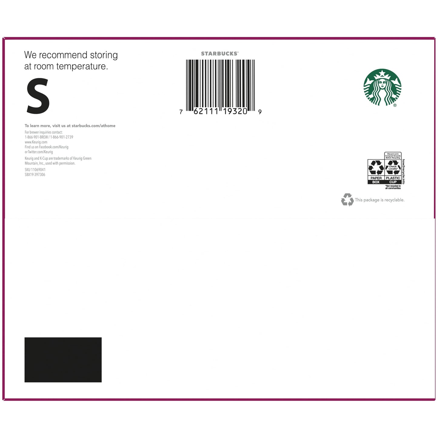 Starbucks 72 Count Sumatra Coffee, 0.41 Ounce