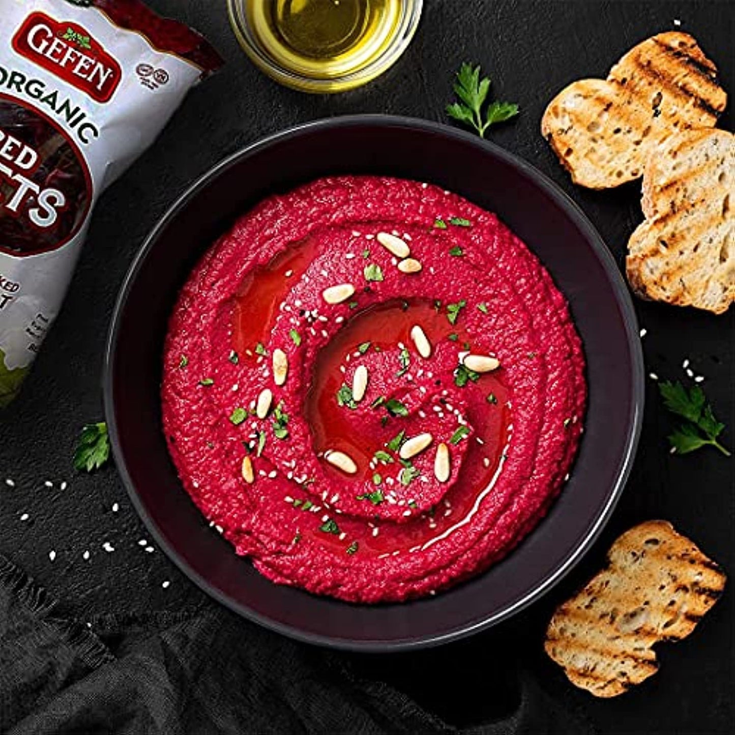 Organic Red Beets, Whole, Peeled & Cooked, 3 pack 17.6 oz (3.3 lbs) Salad Ready