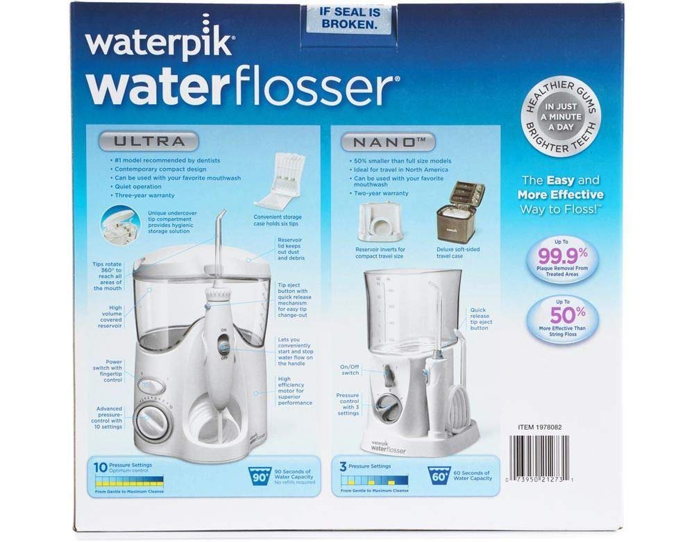 Waterpik Waterflosser Ultra and Waterpik Traveler Flosser