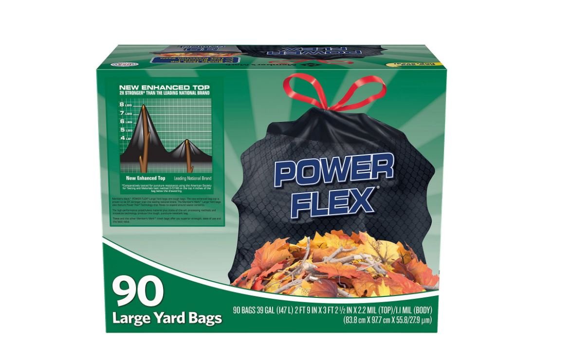Member's Mark 39 gal. Power-Guard yd Drawstring Trash Bags (90 ct.)