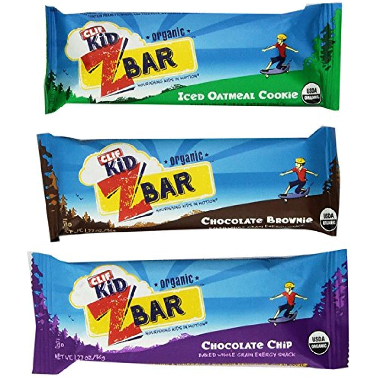 CLIF Kids Zbar Variety Pack, 1.27 oz, 36 Count