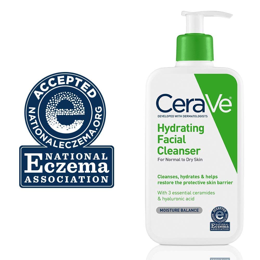 CeraVe Hydrating Cleanser - For Dry To Normal Skin - Net Wt. 8 FL OZ (237 mL) Per Bottle - Pack of 2 Bottles