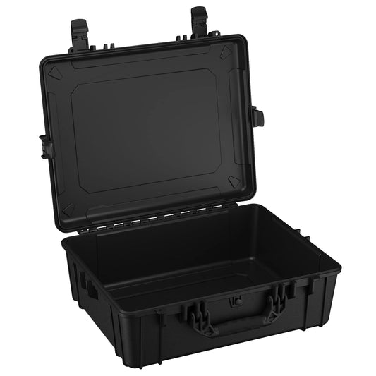 Condition 1 Large Waterproof Hard Travel Case Heavy-Duty Protective Portable Storage Box, Camera, Tool, Hunting, Military Tactical Watertight Cases, 25" x 20" x 8"#839 Black
