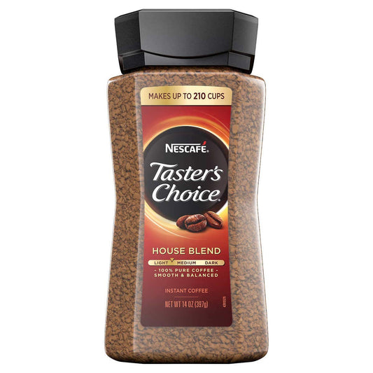 Taster's Choice Original Gourmet Instant Coffee 14 Oz, Pack of 4