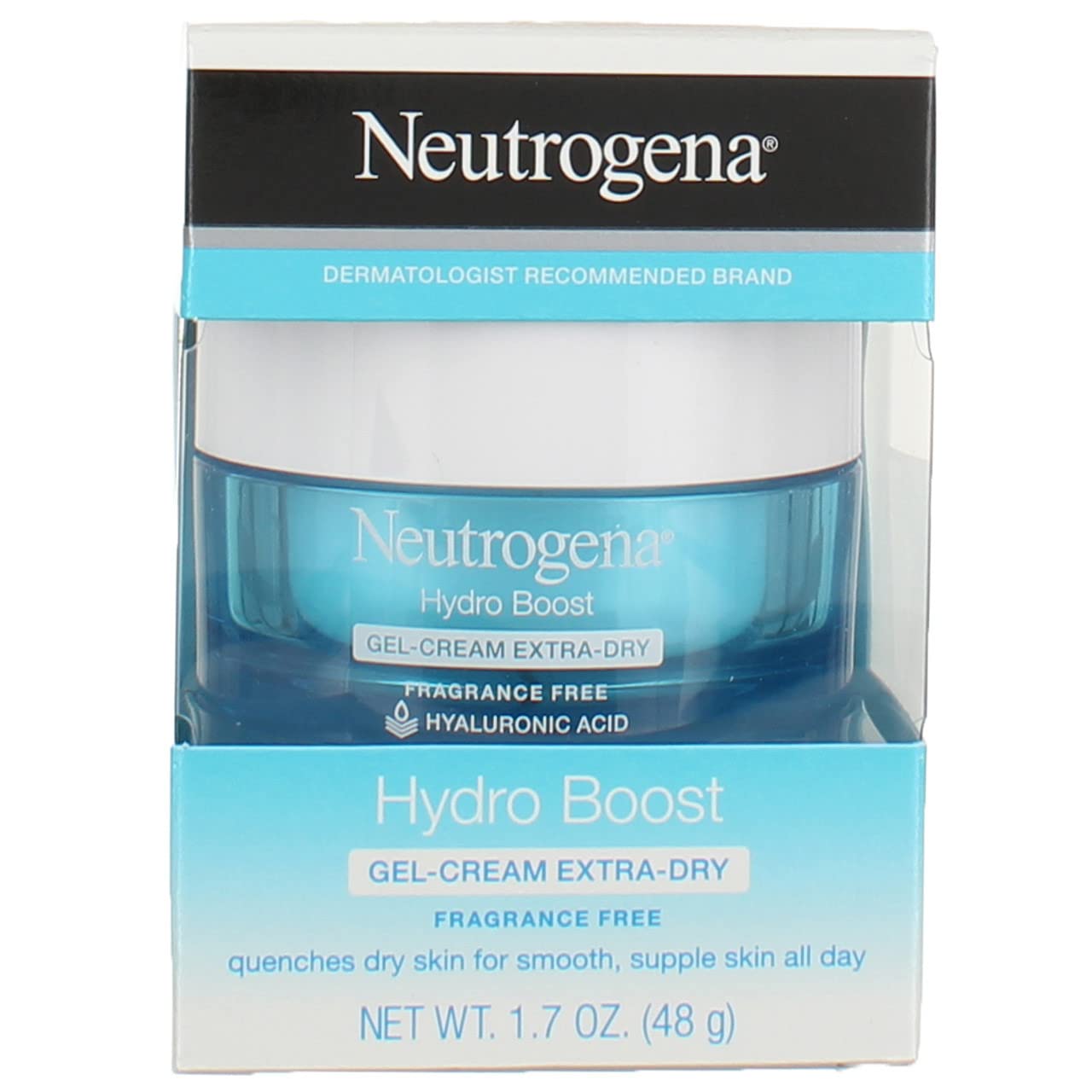 Hydro Boost Hyaluronic Acid Hydrating Face Moisturizer Gel-Cream, 1.7 oz, 2 Bottles