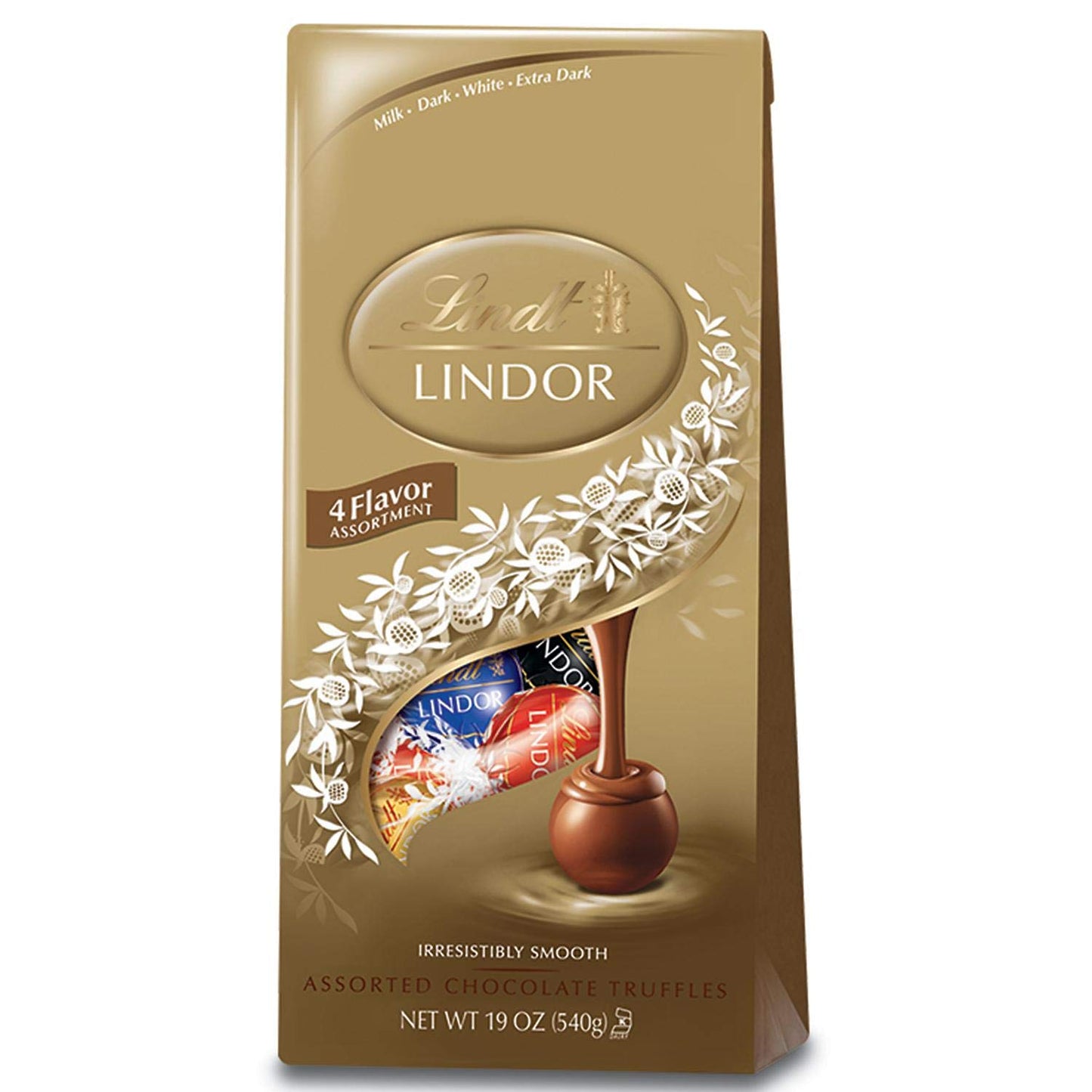 Lindt Lindor Milk Chocolate Assorted Truffles, 19 oz