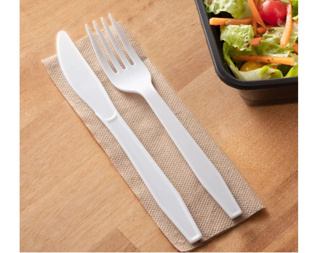 Product of Member's Mark Plastic Knives, Heavyweight, White (600 ct.) - [Bulk Savings]