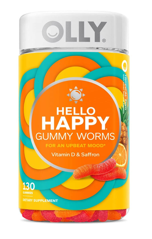 OLLY Hello HAPPY Gummy Worms