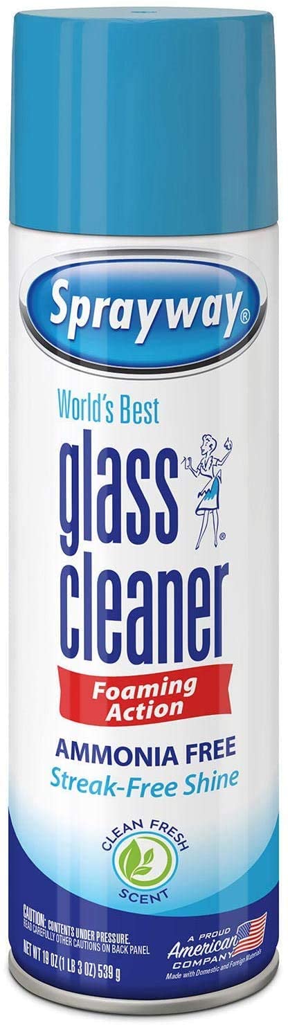 Sprayway 443331 Ammonia Free Glass Cleaner, 19 Oz. (4-Pack) (Packaging May Vary) (4 Case)