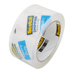 Scotch Heavy Duty Shipping Packaging Tape, 1.88" x 54.6 yd, 3" Core, Clear, Great for Packing, Shipping & Moving, 6 Rolls (3850-6)