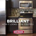 Weiman Stainless Steel Cleaner and Polish - 17 Ounce (6 Pack) - Protects Appliances from Fingerprints and Leaves a Streak-less Shine for Refrigerator Dishwasher Oven Grill