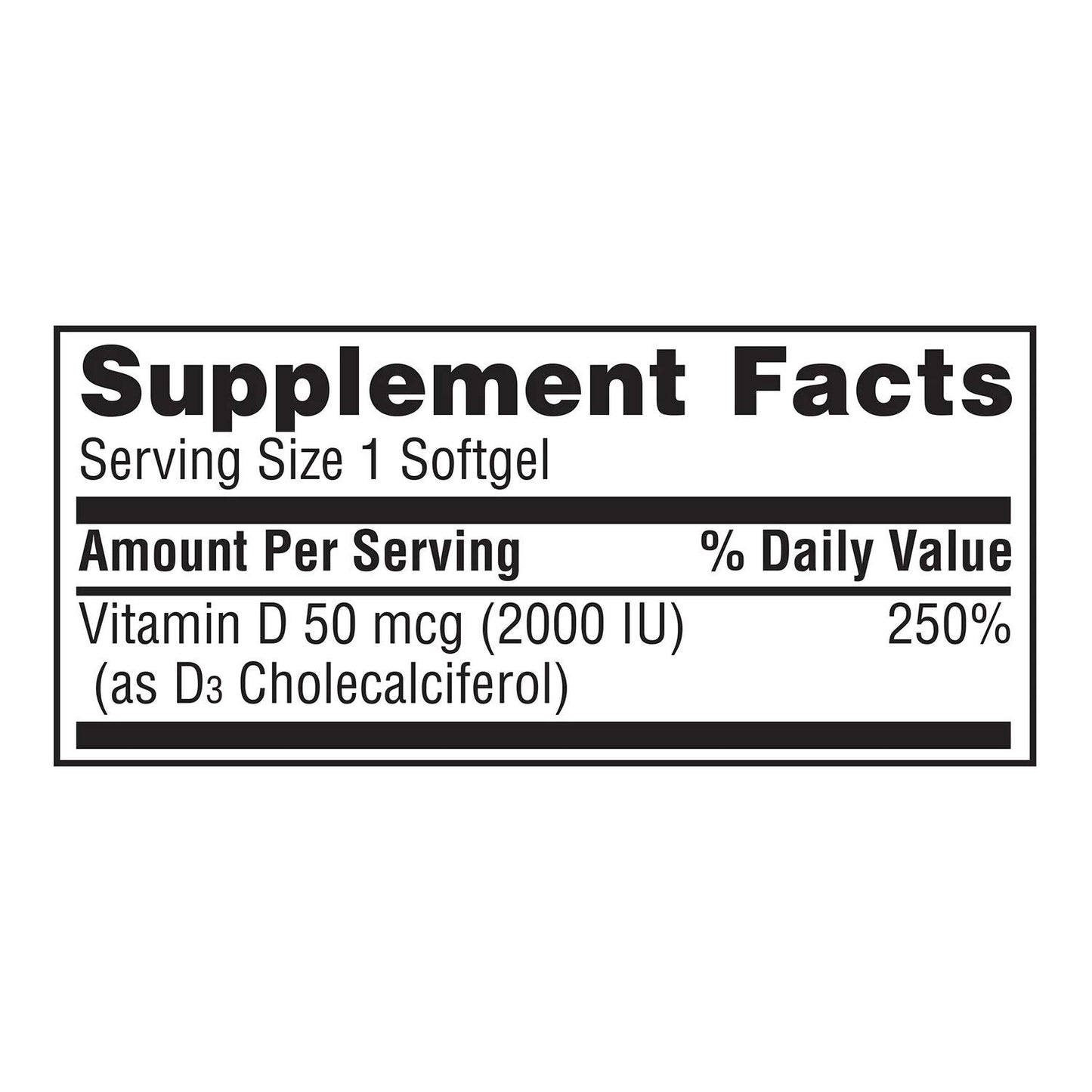 Member's Mark Vitamin D-3 2000 IU Dietary Supplement (400 ct.)