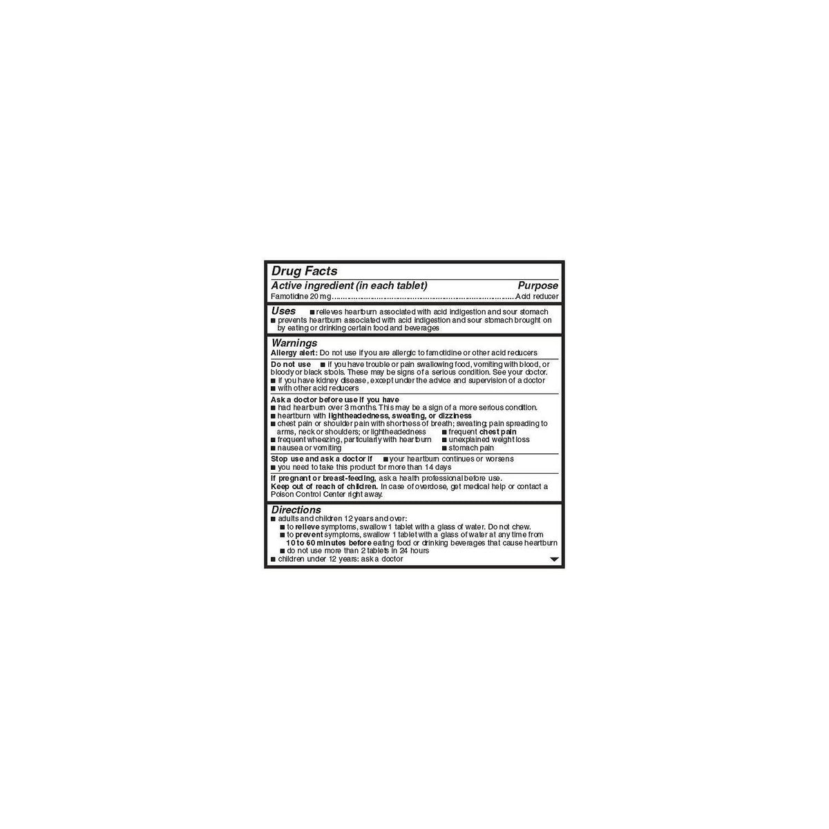 Member's Mark 20 mg Famotidine Acid Reducer (200 ct.)