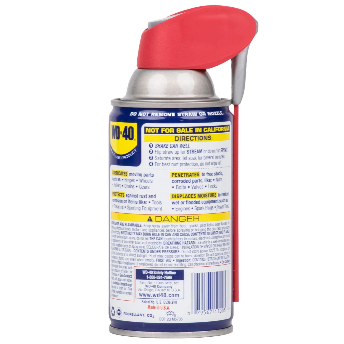 WD-40 Original Forumla, Multi-Use Product with Smart Straw Sprays 2 Ways, 8 OZ [2-Pack]