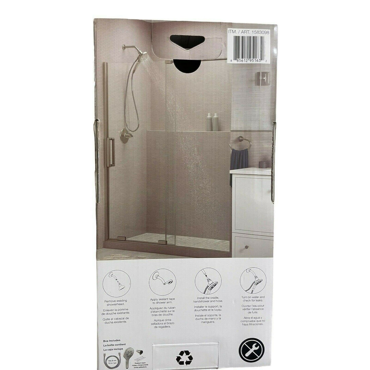 Kohler Prosecco Multifunction Brushed Nickel Handheld Shower
