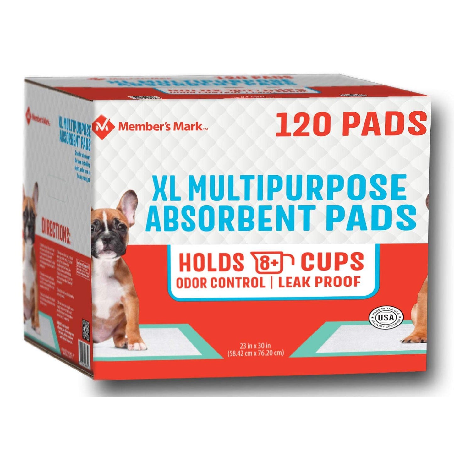 Member's Mark Pet Training Pads, 23" x 24" (120 ct.)