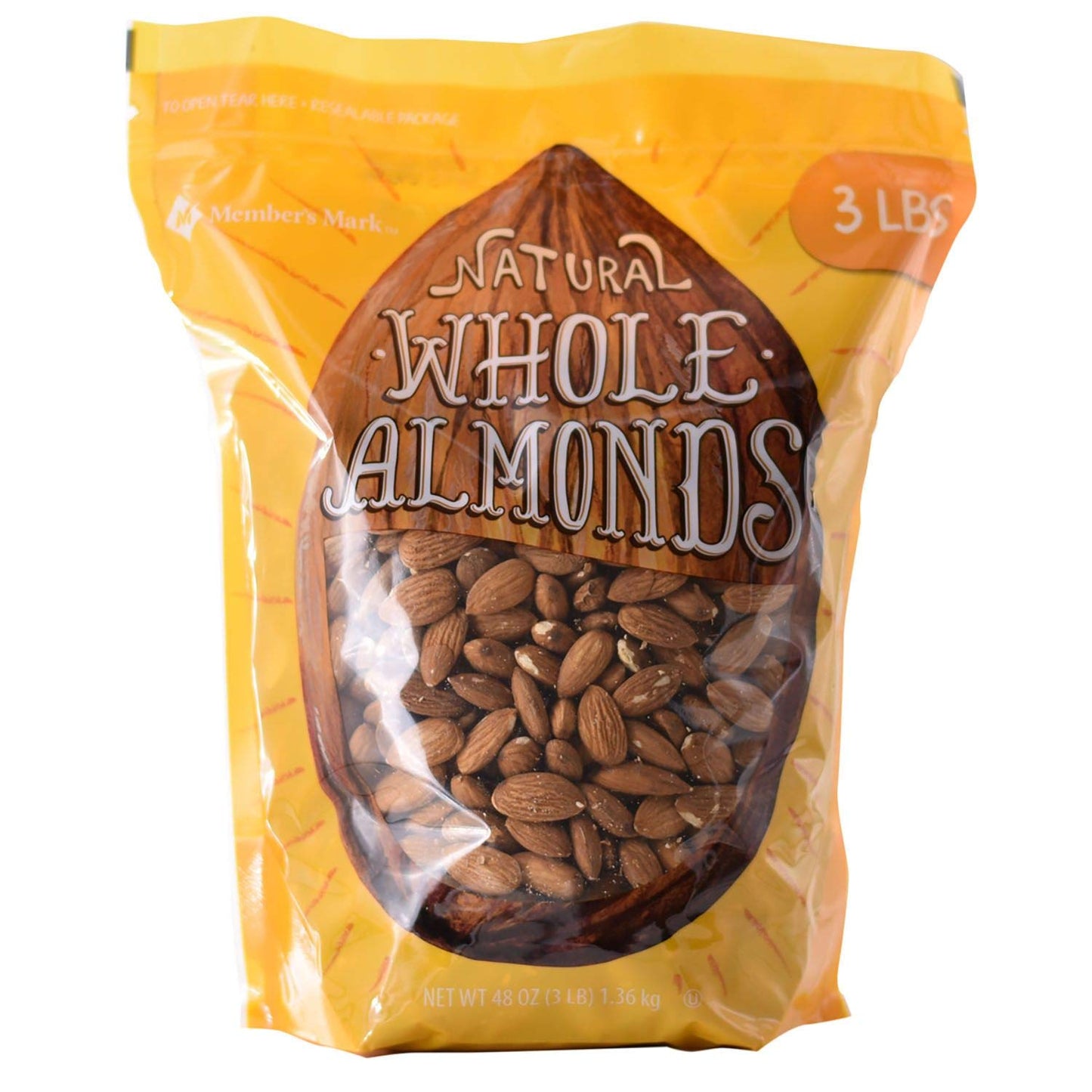 Member's Mark Whole Almonds (3 lbs.) vevo