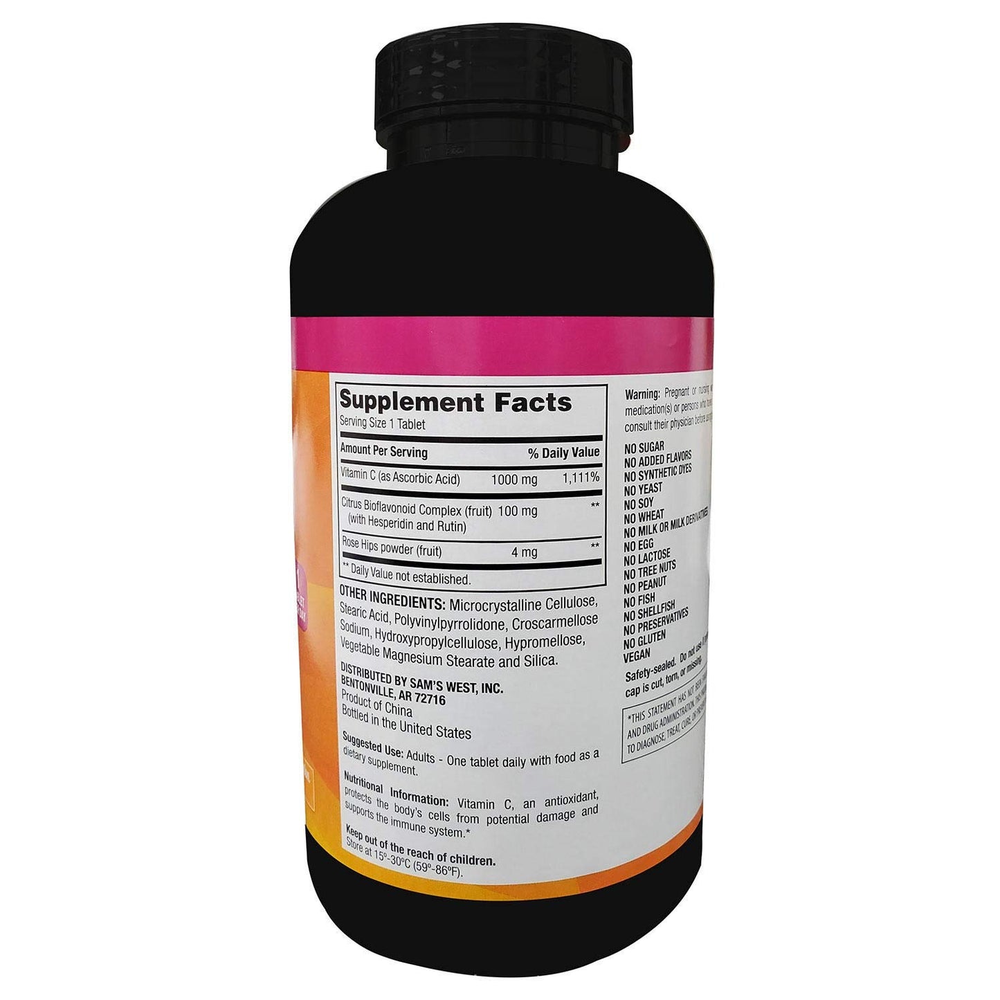 Member's Mark Vitamin C 1000 mg with Rosehips and Citrus Bioflavonoids (500 ct.)